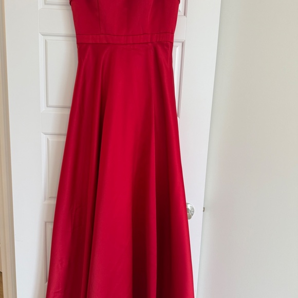 Red A-Line Dress Melanie Lynn - Picture 3 of 5